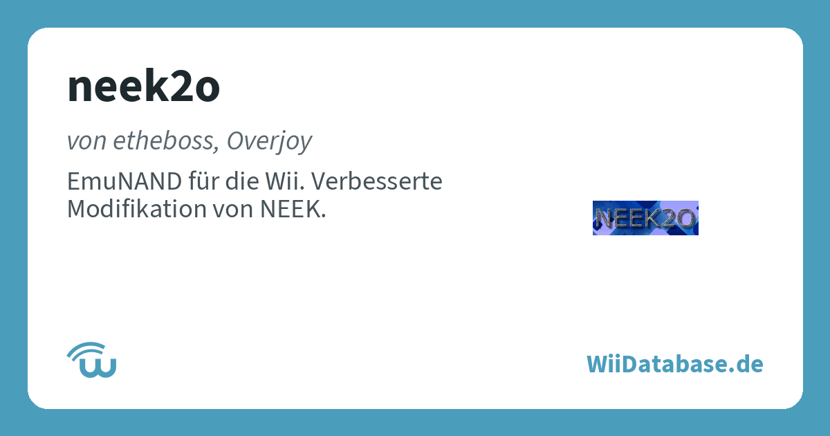 neek2o – WiiDatabase