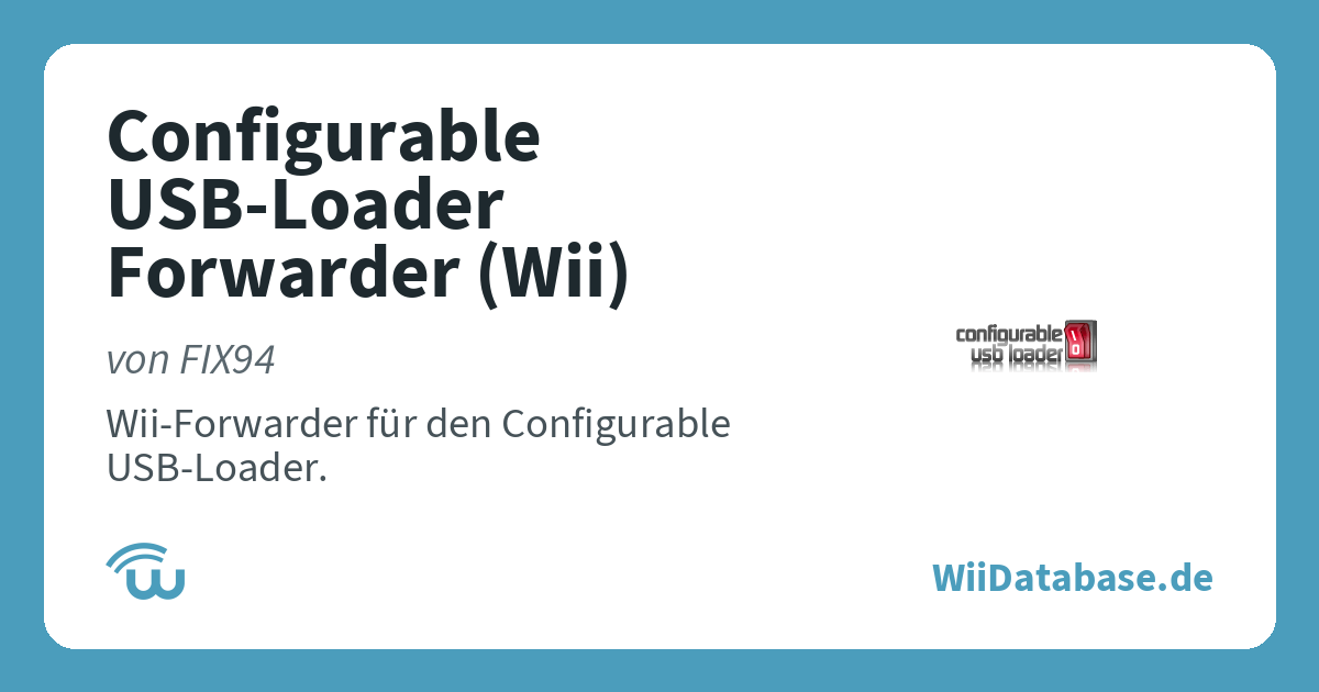 Configurable USB-Loader Forwarder (Wii) – WiiDatabase