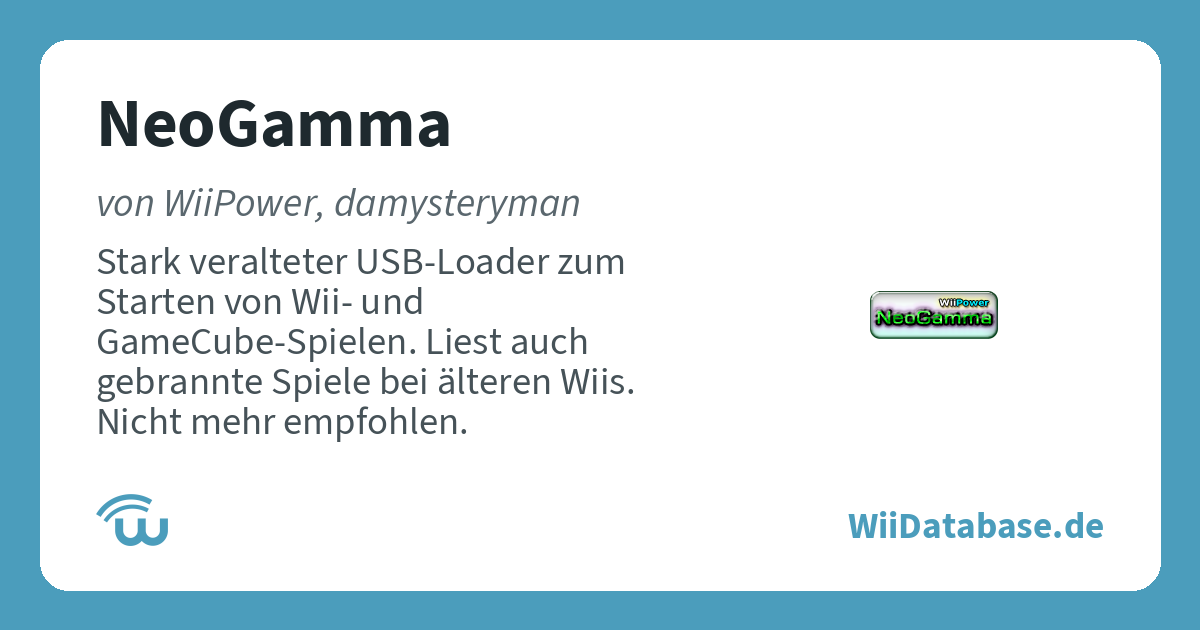 NeoGamma – WiiDatabase