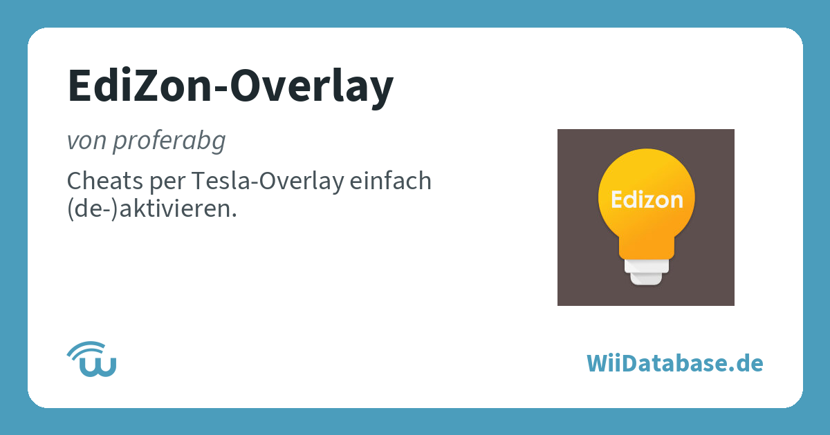 EdiZon-Overlay – WiiDatabase