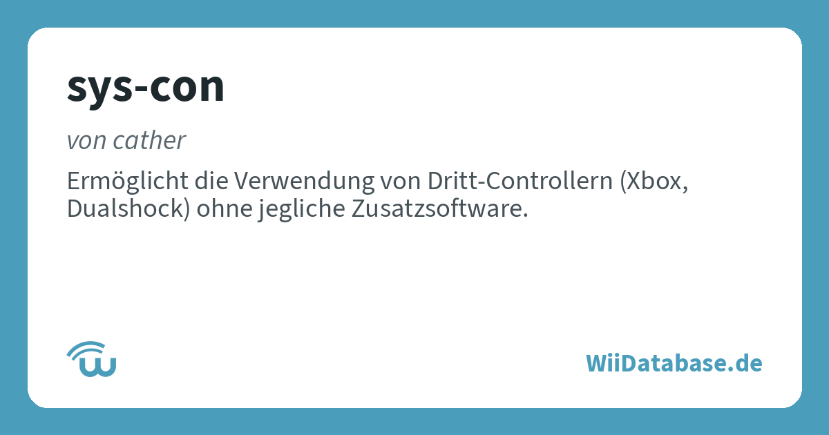 sys-con – WiiDatabase